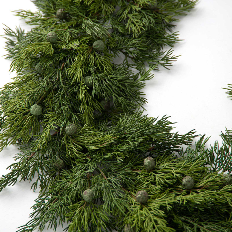 72'' in. Faux Juniper, Berry Garland