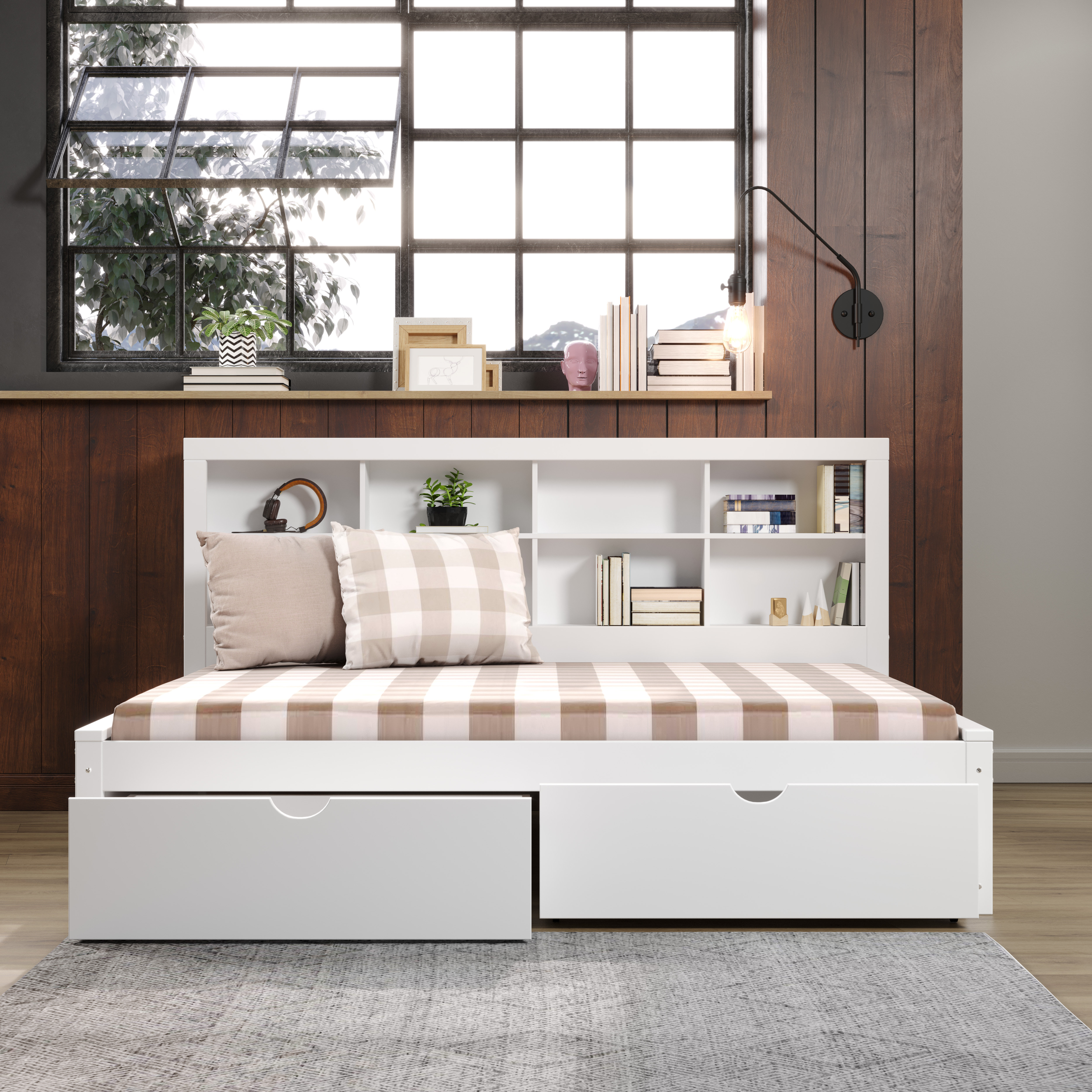 Harriet Bee Harhay Full 2 Drawer Solid Wood Bed by Harriet Bee Wayfair