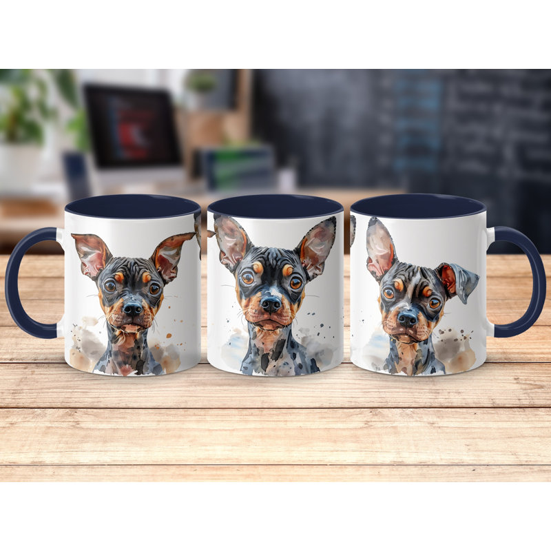 Ceramic Coffee Mug, 2, Navy