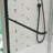 Bypass shower door, sliding door, with 1/4" tempered glass and Matted black finish 50-54"x70"-122517045