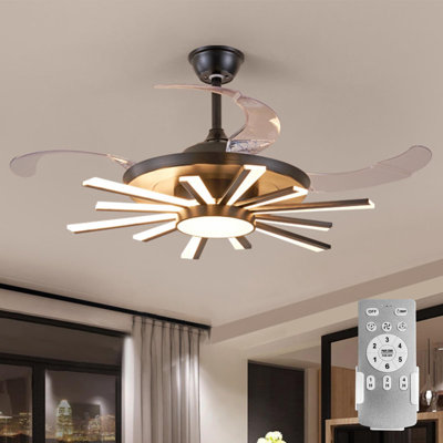 Ventilateur de plafond avec lumières DEL Asbey