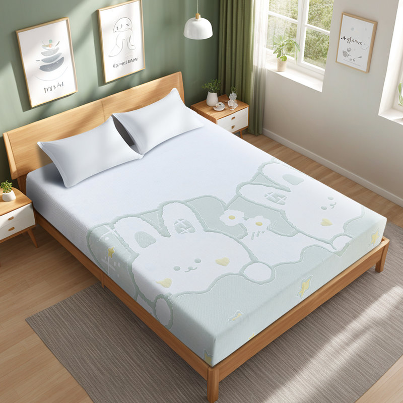 Matelas en mousse viscoélastique gélifiée mi-ferme, Lit simple, 5"