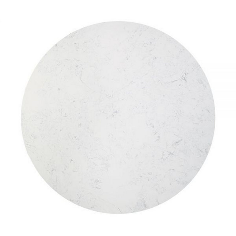 Charletta Round Faux Marble Top Dining Table