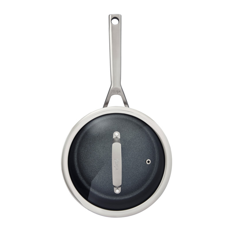 Ninja ZEROSTICK Stainless Steel Saucepan with Lid, 20cm