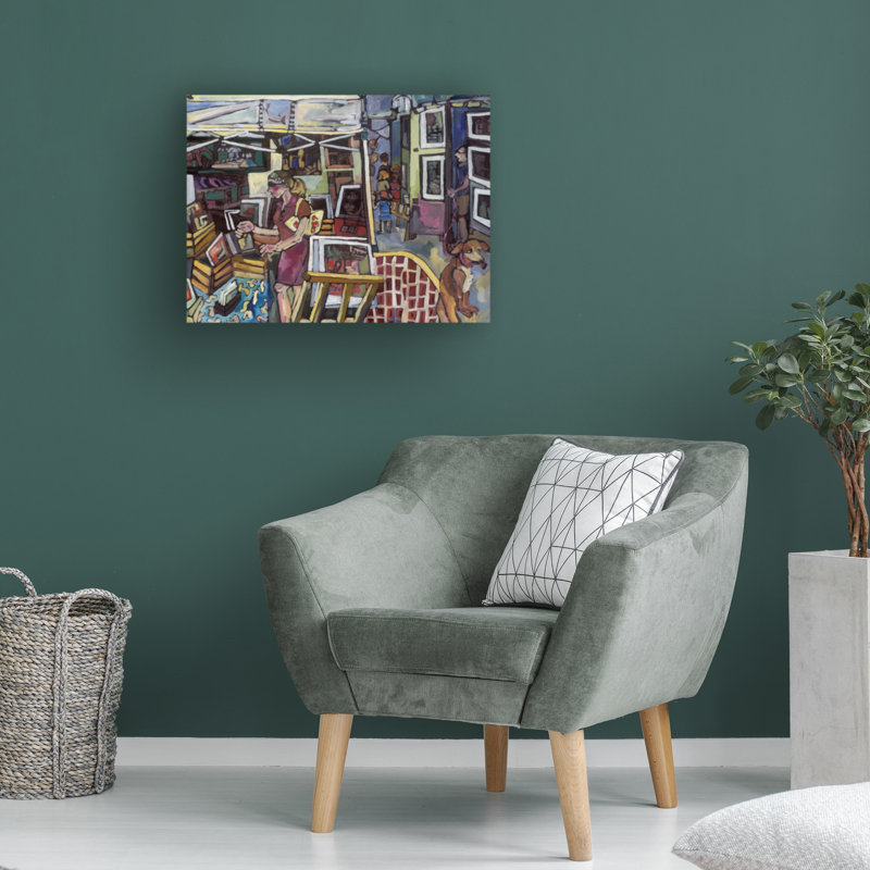 «The Art Show» bolognaise sur toile, H 35 po x l 47 po