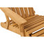 Chaise Adirondack pliante en bois pour l'extérieur avec repose-pieds rétractable, dossier et siège pré-assemblés, chaise de patio en bois pour patio