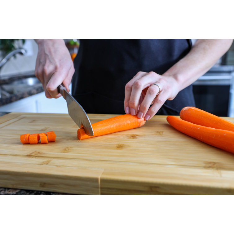 Kindled Ivys Expandable Bamboo Wooden Over The Sink Cutting Board - Extra  Lar