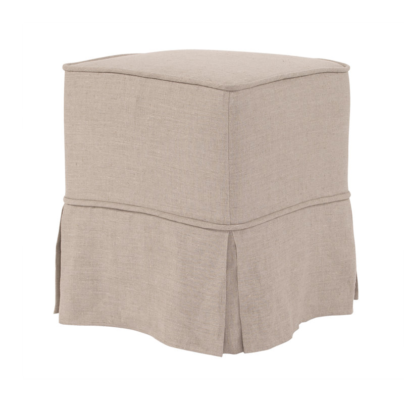 Housse pour repose-pieds en coton
