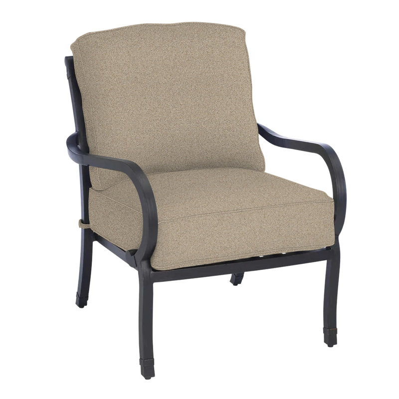 Somerset Patio Chair with Cushions, Arbor Chambray, Welt