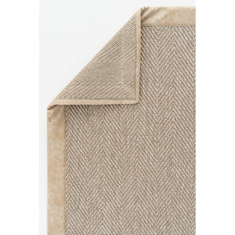 Rheeta Chevron Machine Made Indoor / Outdoor Area Rug, Rectangle 5'3" x 8'2"