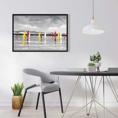 "Voile sur le lac" sur toile