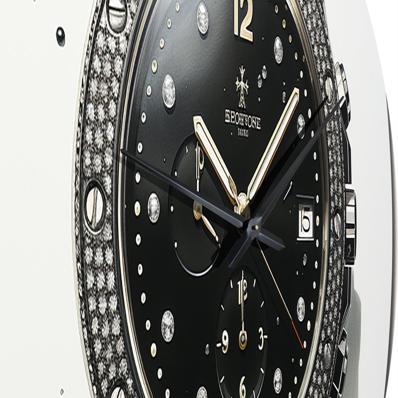 Minimalism Watch Metal Wall Clock, Large