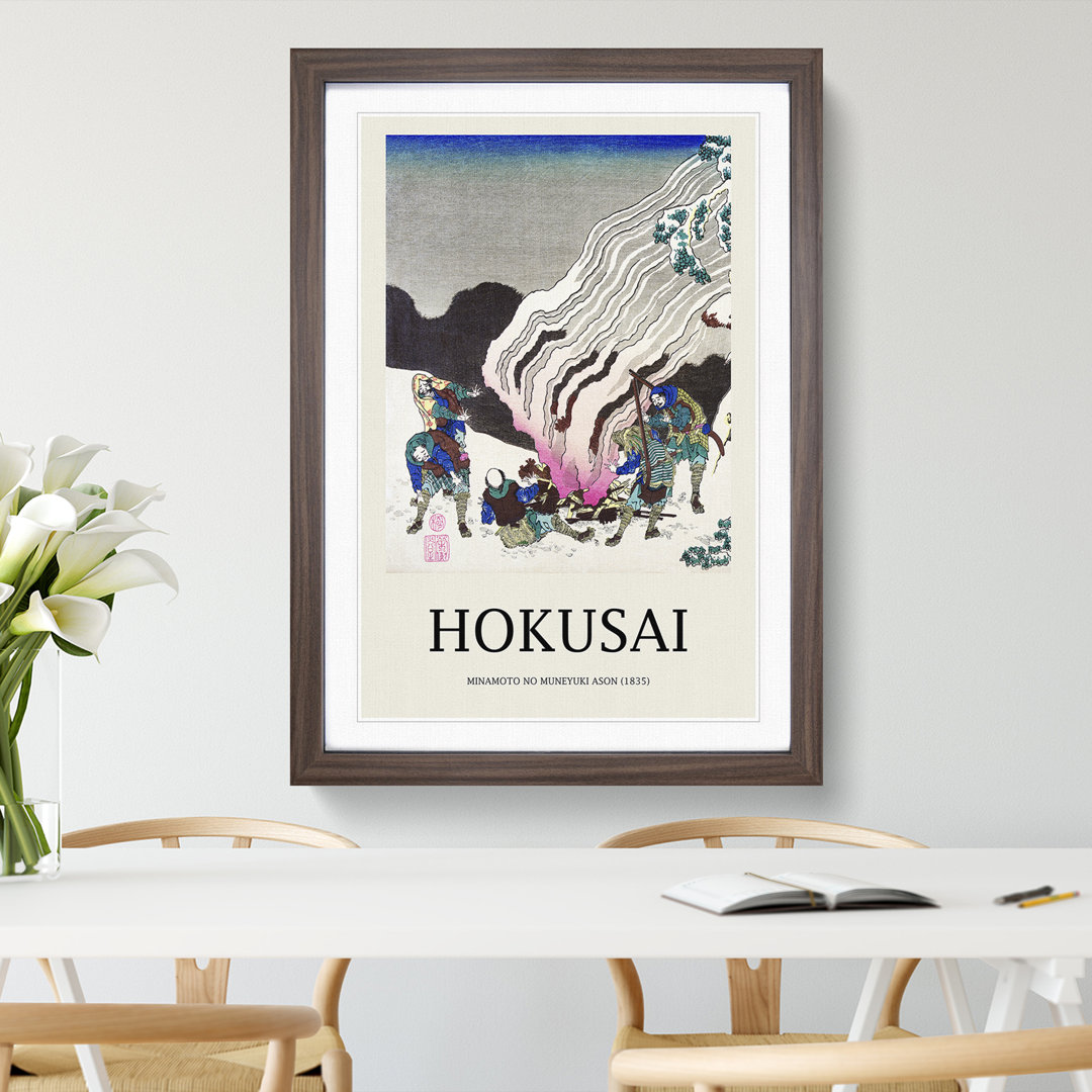 Minamoto No Muneyuki Ason by Katsushika Hokusai - Picture Frame Art Prints
