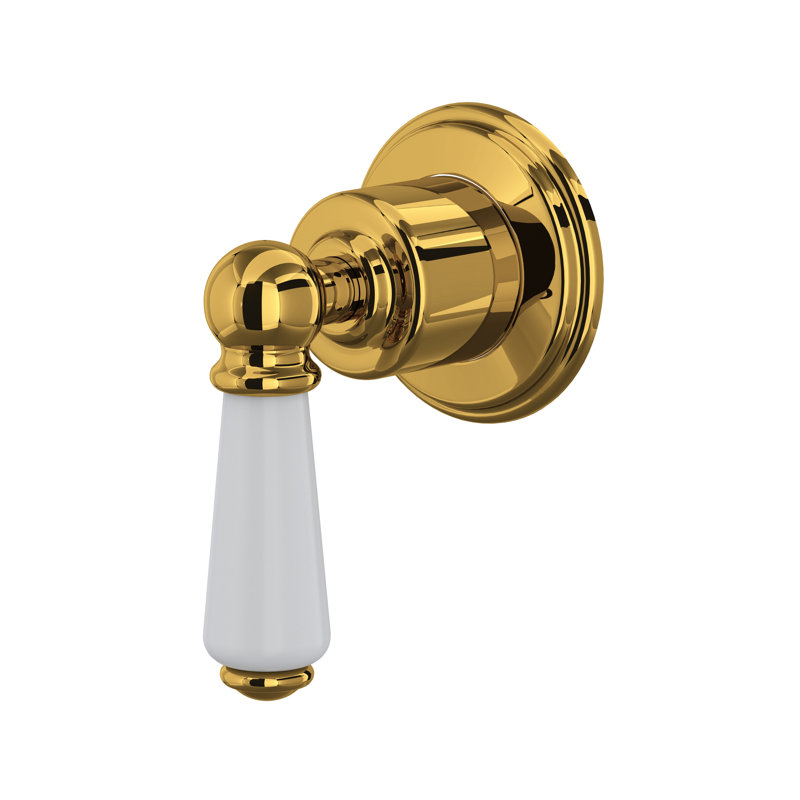 Edwardian™ Trim for Volume Control and Diverter, Unlacquered Brass
