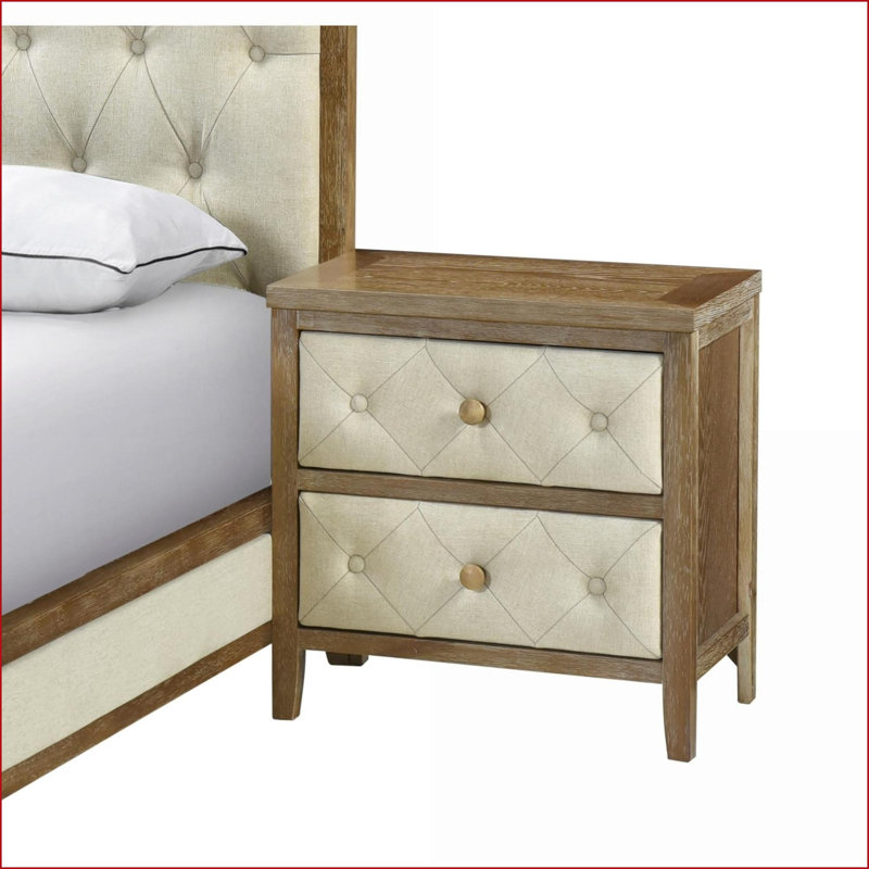 Table de chevet 2 tiroirs Modern