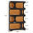 Generous Display Shelves,Contemporary Bookshelf,Freestanding Bookcase