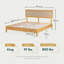 Lit plateforme en bois massif avec tête de lit Anspach-811737050-866825061