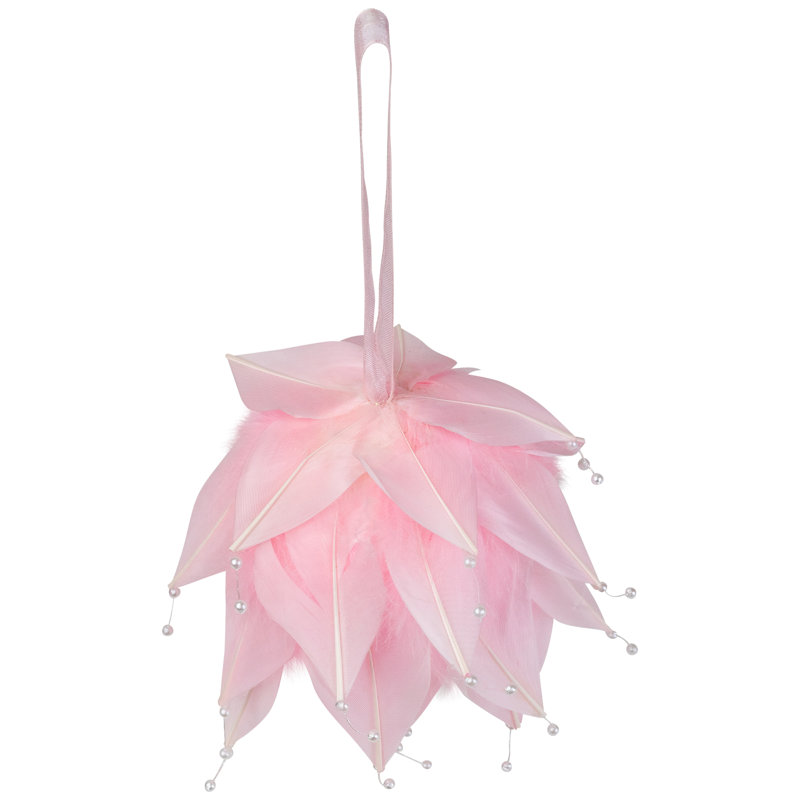 Guirlande de Noël brillante à deux tons Tinsel - 18 pi x 3 po - rose