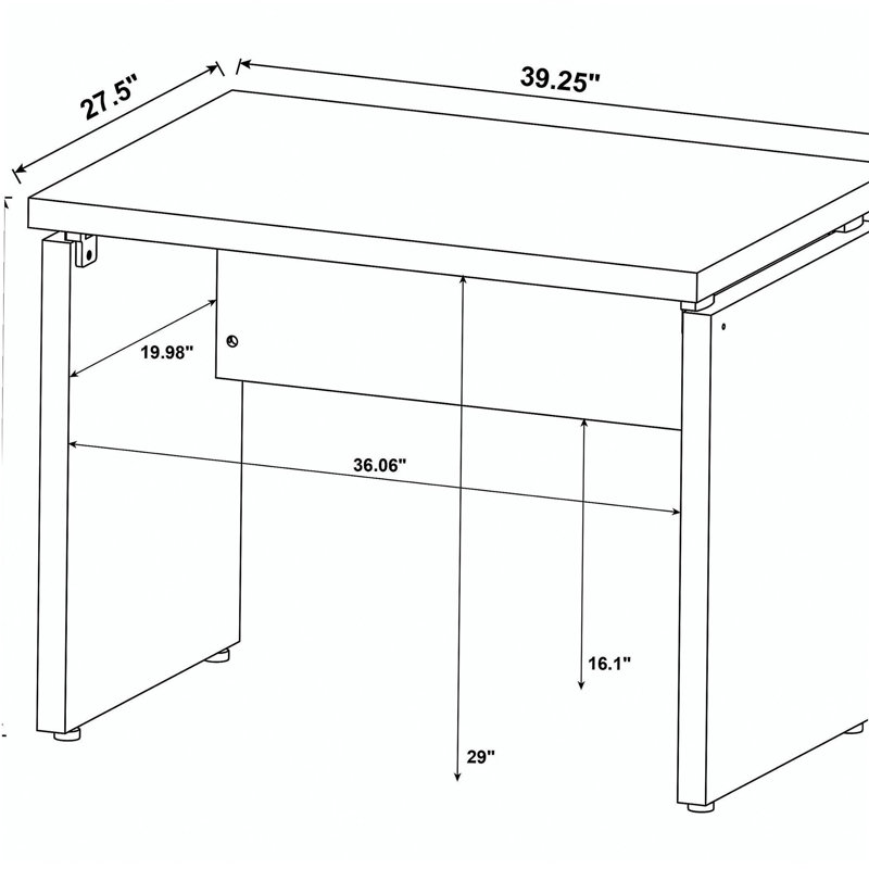 Cappuccino Extension Desk