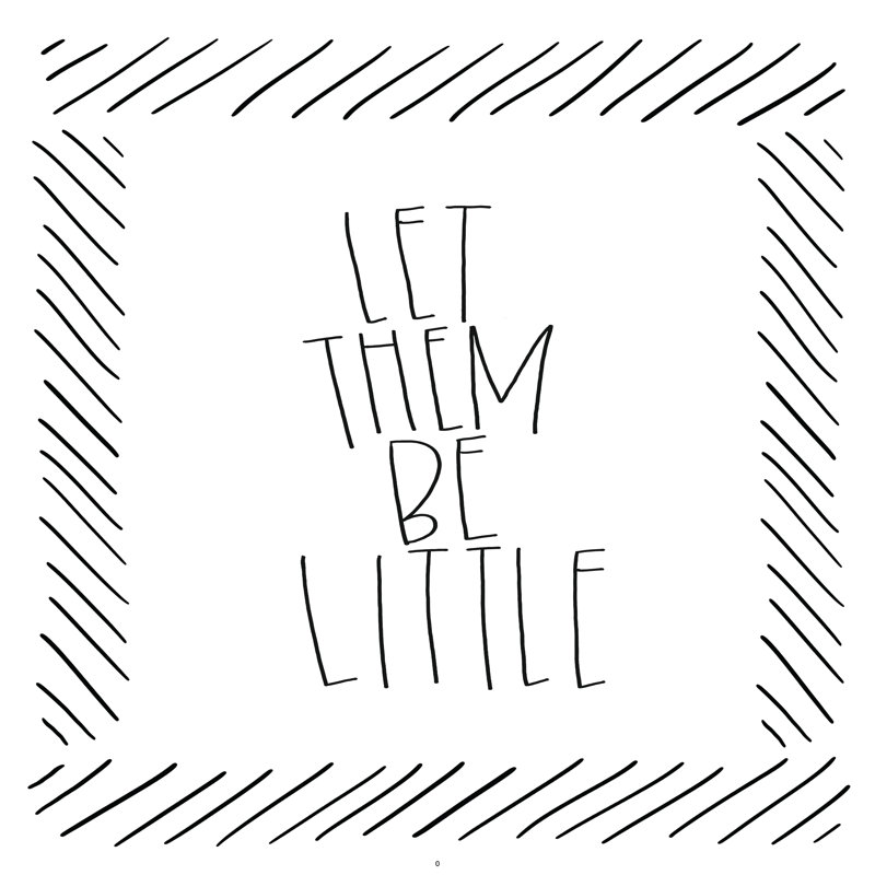 Let Them Be Little 2 1 Piece Wrapped Canvas Wall Art, 76cm H x 76cm W x 3.8cm D