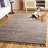 Abiodun Hand Woven Denim/Cotton Rug in Black/Beige-730786562