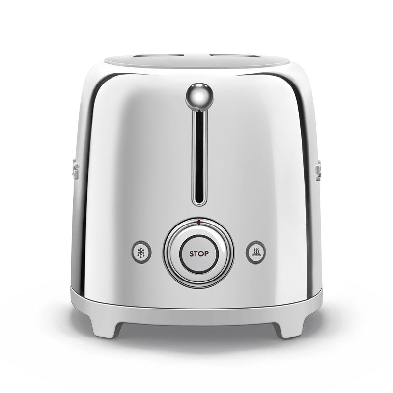 SMEG 50's Retro Style 2 Slice Toaster, Chrome