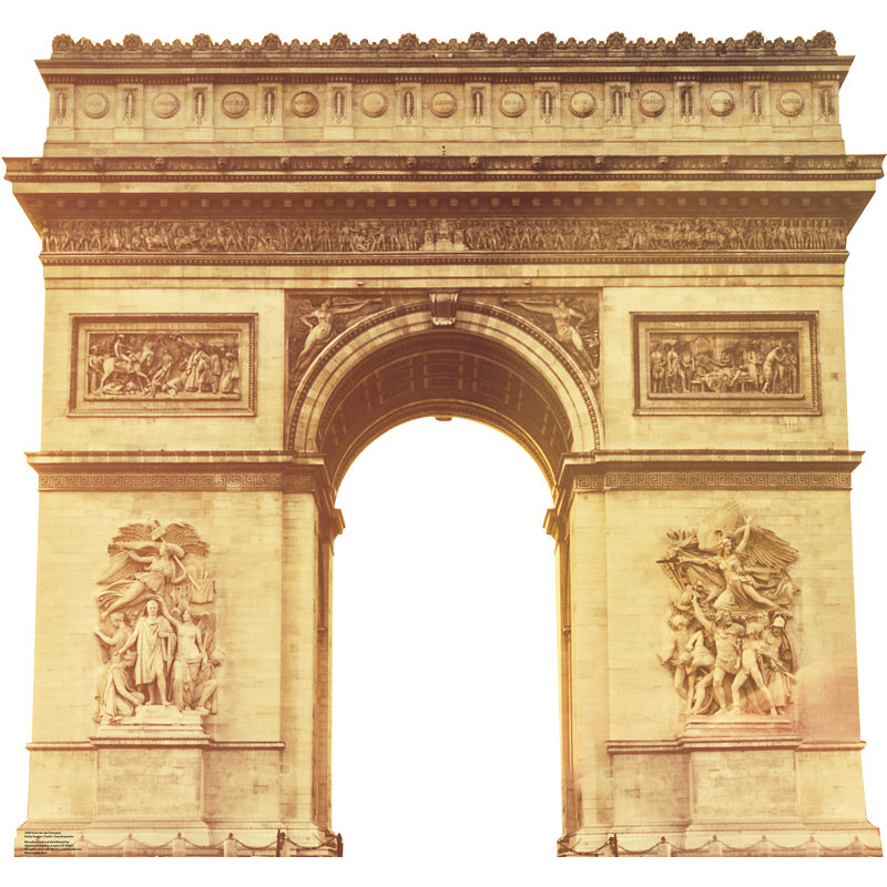 Paris Arc de Triomphe 45'' Cardboard Standup