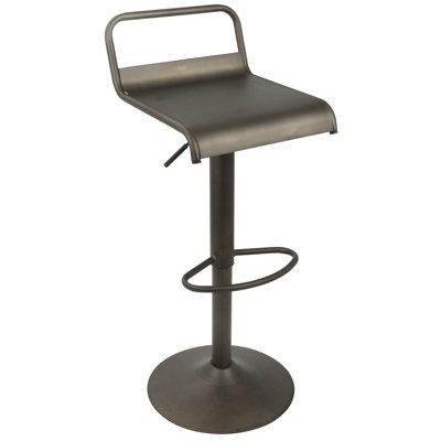 Tabouret de bar réglable industriel avec pivot
