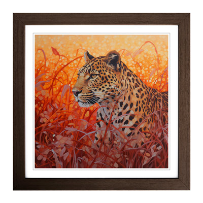 Leopard Color Field Painting - Framed Print