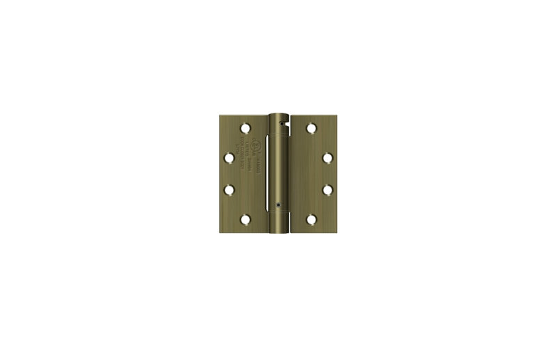 Steel Hinge, Antique Brass