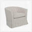 Fauteuil demi-tonneau pivotant rembourré