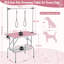 163.5cm H x 96cm W x 61cm D Adjustable and Foldable Folding Grooming Table-1925212418