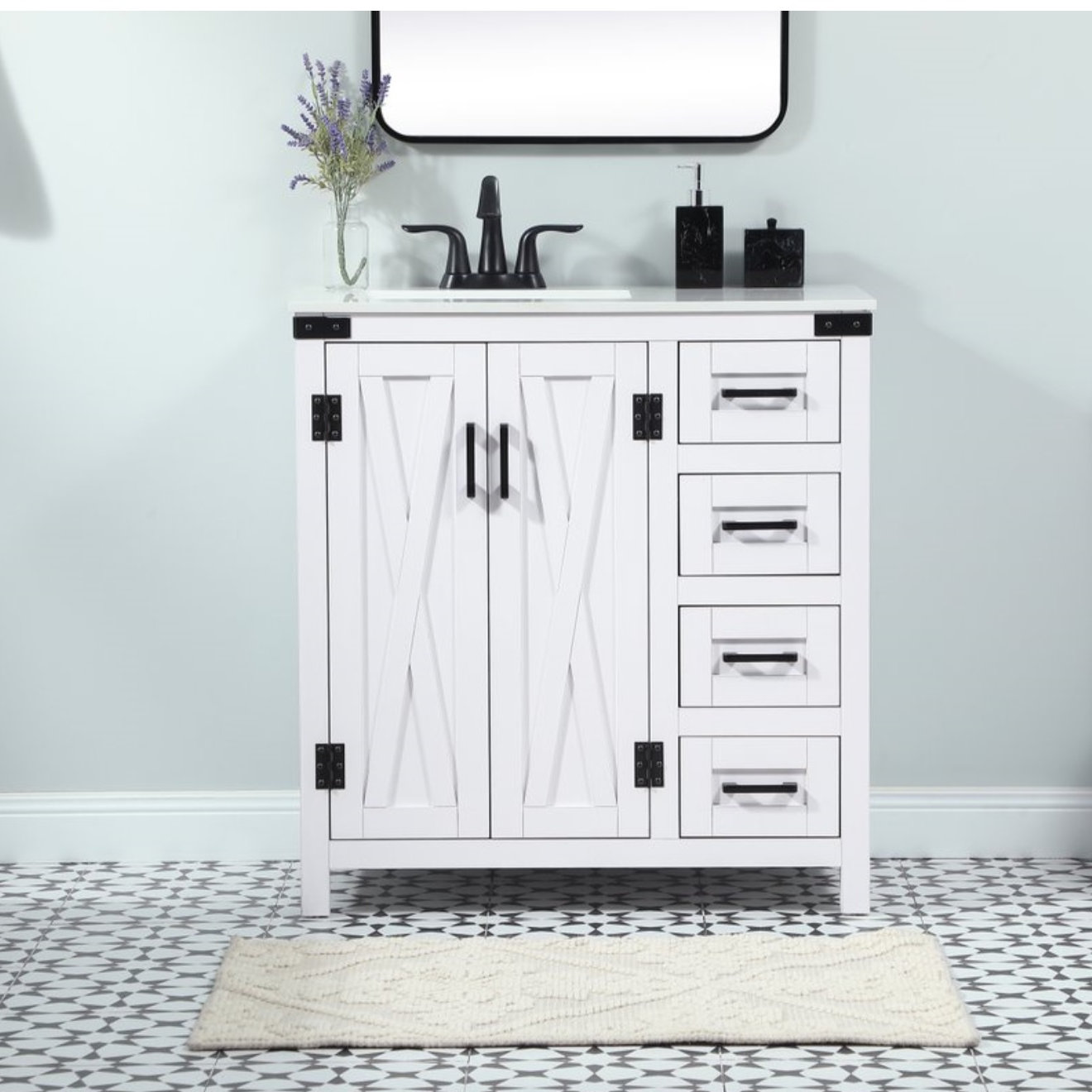 Slayton 32'' Single Bathroom Vanity, White