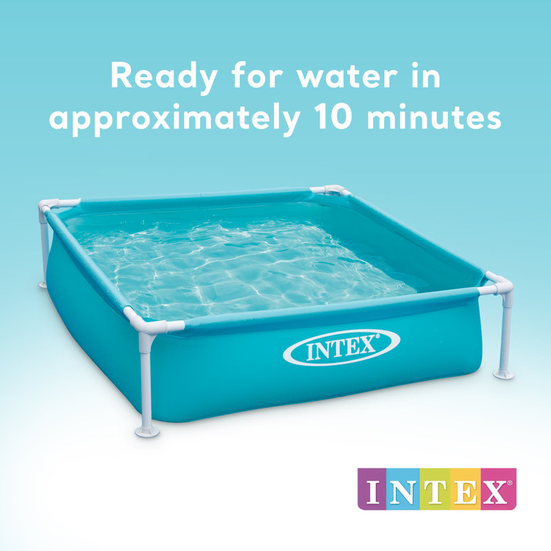 Intex Mini Frame Kiddie Beginner Swimming Pool, Blue