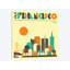 «San Francisco Skyline», reproduction d'impression sur toile-29687961-74417714-74417719