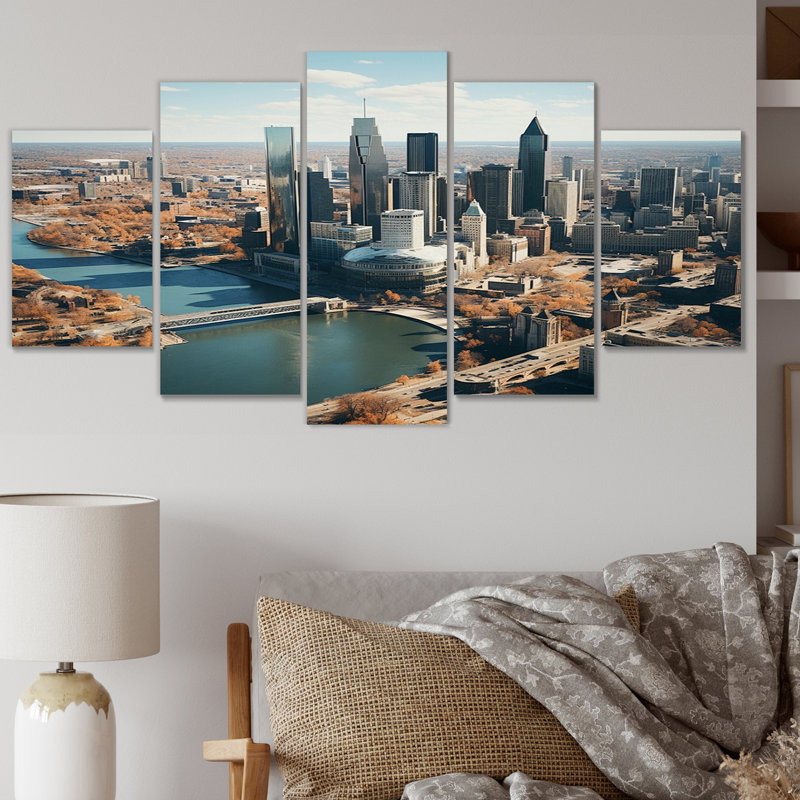 Modern Cities & Countries Wall Decor on Metal