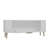 Catena Modern White and Gold TV Stand, 47.2 x 19.0 x 10.4 inches | 100% Melamine Coated Particle Board | Wall-Mountable Design, 34.1-inch Shelf | Stylish Glam Home Furniture for Living Room & Entertainment Areas-108199831