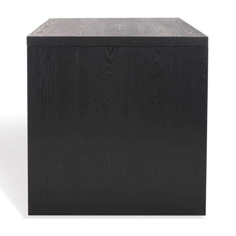 Deborah Solid Wood Writing Desk, Black