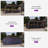 PURPLE LEAF 20' W x 12' D Hardtop Gazebo Outdoor Metal Roof Sun Shade Tent with Curtains and Netting Patio Canopy Permanent Pavilion