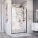 Distinctive Elite 44.06" W x 71.38" H Hinged Semi-Frameless Shower Door