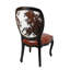 Chaise d'appoint en cuir pleine fleur Bonanza