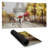 Passersby near the eiffel tower - 15.75"x31.50" Desk mat