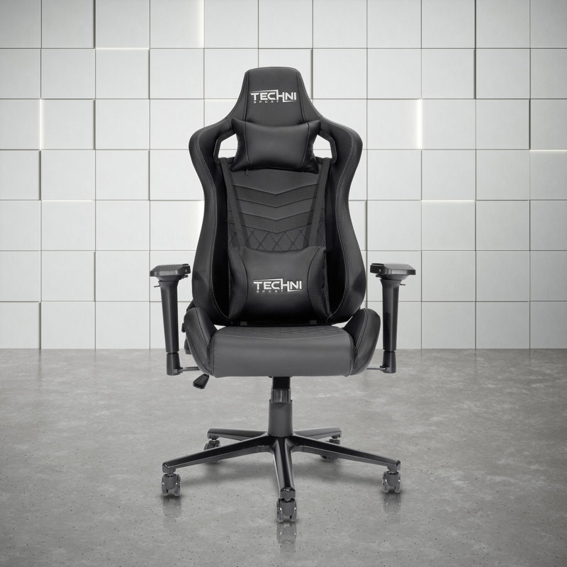 Fauteuil de jeu ergonomique à haut dossier pour PC