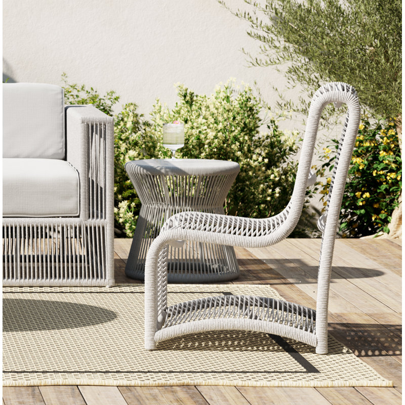 Renfri Aluminum Outdoor Armless Lounge Chair