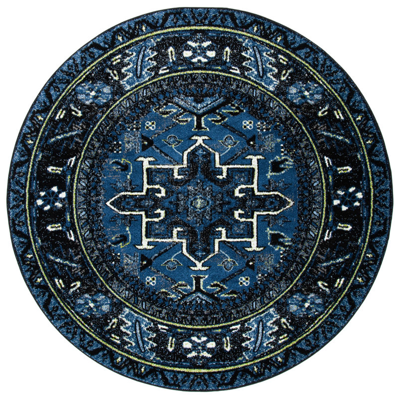 Canika Performance Oriental Rug, Round 6'7"