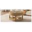 Table basse ronde moderne noire avec rangement caché - Table de salon Mid-Century-1223503499