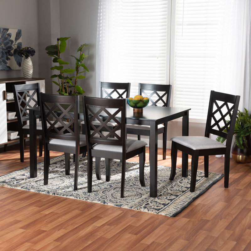 Ensemble repas pour 6 personnes Meladie, Noir