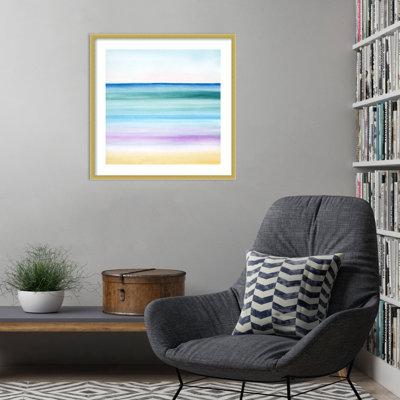 Dawn on the Bay II by Grace Popp Wood Framed Wall Art Print