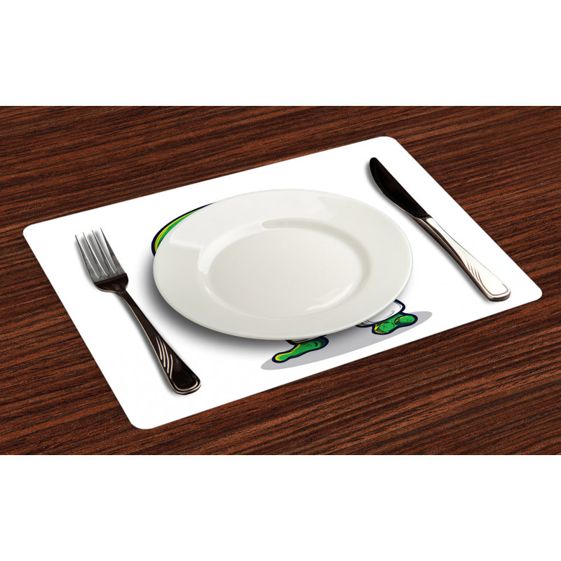 Polyester Abstract Rectangle Placemat