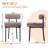 Upholstered Side Chairs with Iron Frame-1050632459